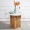 Danez Cane Dining Table - DTB2100C - White/Natural - Safavieh - 2 of 4