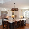 PAKOKULA Farmhouse 6-Light Black Drum Chandelier with Wooden Shade - 2 of 4