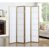 Gulches 70 Inch Gold 4 Panel Partitions and Room Dividers Featuring Double - Line Design - 2 of 4