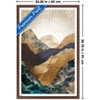 Trends International Reinders: Abstract - Autumn Mountains Framed Wall Poster Prints Mahogany Framed Version 22.375" x 34" - 3 of 4