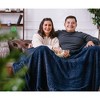 Chanasya Faux Fur Embossed Fuzzy Throw Blanket - 3 of 4