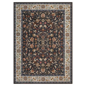 Coolmee Washable Runner Rug Kitchen Rugs and Mats Non Skid Washable Waterproof Carpet Runner for Living Room Bedroom Bathroom Navy Blue - 1 of 4