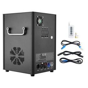 VEVOR Cold Spark Machine, 700W Output Fireworks Controller, 6.6-16.4ft Adjustable Height, with Advanced DMX System, Screen,Portable Handle, Black - 1 of 4