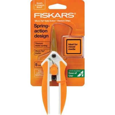 Scissor : Fiskars Scissor 6 Titanium Micro Tip Easy Action