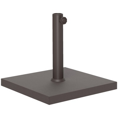 Outsunny Patio Umbrella Base, 32 lbs Concrete Heavy Duty Umbrella Base Patio Umbrella Holder for 1.5"/1.9" Umbrella Poles