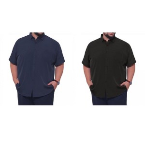 mens short sleeve dress shirts big and tall Men's & free short INSPIRE CHIC Men's Big &