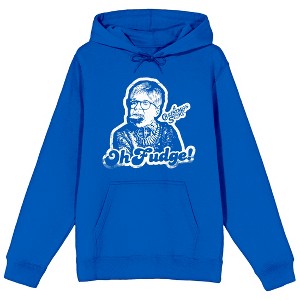 A Christmas Story Ralphie Oh, Fudge! Men's Royal Blue Sweatshirt- - 1 of 1