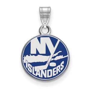 Black Bow Jewelry Sterling Silver New York Islanders NHL Small Pendant - 1 of 3