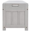 NicBex Shoe Rack Bench Shoe Storage Organizer Shutter-shaped Doors Removable Cushion Hidden Storage Space for Entryway Bedroom - 4 of 4