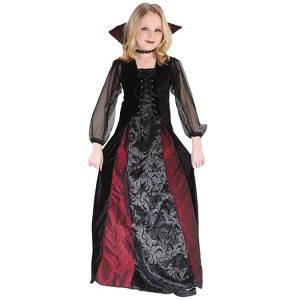 Fun World Girls' Gothic Maiden Vampire Costume - 1 of 2