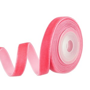 Unique Bargains Velvet Single-Faced Vintage Soft Craft Decorative Wedding Ribbon - 1 of 4