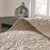 Sapphtopaz Bedding Comforter Set Classic Solid Color with Patterned Quilting Quilt Set - 4 of 4