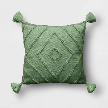 Diamond Tufted Outdoor Throw Pillow - Threshold™
