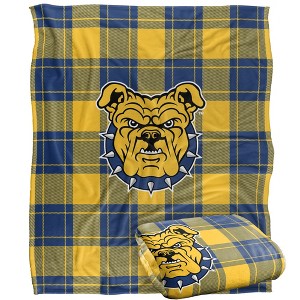 North Carolina At State University Campus Plaid Spirit Silky Touch Super Soft Throw Blanket 50x60 - 1 of 4