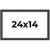 PosterPalooza | Linear Black Picture Frame - UV Acrylic, Backing Board, Hanging Hardware Included - 2 of 4