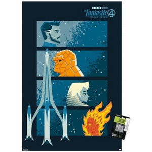 Trends International Marvel Fantastic Four: First Steps (2025) - Illustration Unframed Wall Poster Prints - 1 of 4