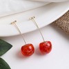 SOHI Women's Cherry Drop Earrings - 2 of 3