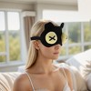 Soft Yellow Eyes Cross Eyes Sleep Mask Black 1 Pc - 2 of 4