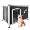 Large Wooden Dog House With Waterproof Protective Cover, Elevated Flooring Outdoor Windproof Dog Cage, Kennel - 2 of 4