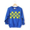 Simply Sage Market S.W.Smiley Checkered X Face Sweatshirt - 2 of 4
