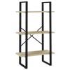 vidaXL Storage Shelf Sonoma Oak 23.6 in.x11.8 in.x41.3 in. Engineered Wood - 2 of 4