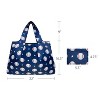 Wrapables Large Foldable Tote Nylon Reusable Grocery Bags - 2 of 4
