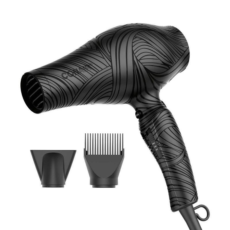 Conair The Curl Collective Ceramic Ionic Hair Dryer - Black, 3 of 17