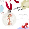 Royal Worcester Wrendale Designs Bauble, 2.6" Holiday Decoration Christmas Tree Ornament, Festive Bauble with Red Ribbon - 3 of 4