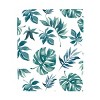 NoJo Super Soft Green and White Palm Leaf Nursery Crib Fitted Sheet - 2 of 4