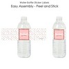 Big Dot of Happiness Rose Gold Grad -  Graduation Party Water Bottle Sticker Labels - Set of 20 - 2 of 4