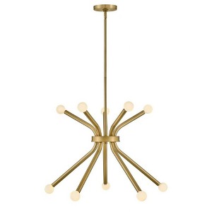 Lark Axton 10 - Light Chandelier in  Lacquered Brass - 1 of 4
