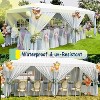 10x20 FT Heavy Duty Canopy Tent with 6 Removable Sidewalls, Thickened Legs, 420D Fabric, Roller Bag, 6 Sandbags, 18 Stakes - 3 of 4