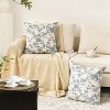 Chinoiserie Grandmillennial Bule White Flower Christmas Throw Pillow Covers 18 x 18 Inch Set of 2 - 2 of 4