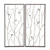 Metal Bird Wall Decor Set of 2 Black - Olivia & May: Iron Artwork, Farmhouse Style, Animal Subject, Vertical Display - 2 of 4