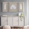 Gulches Elegant Framed Rice Paper Palm Leaves Shadowbox Set - 3-Piece Wall Decor - 2 of 4