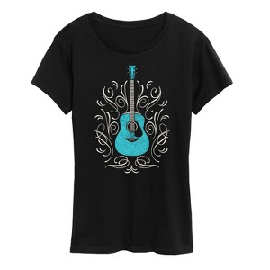Women's - Instant Message - Southern Guitar Short Sleeve Graphic T-Shirt - 1 of 4