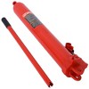 Hydraulic Long Ram Jack for Garage Shop Cranes with Single Piston Pump Clevis Base 8 Tons/16000 Lbs Capacity Manual Cherry Picker red - 4 of 4