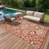 Outdoor Vintage Lightweight Plastic Straw Rug Retro Erasable Stain Resistant Rugs for Camping Garden Backyard Picnic Portable Carpet - 3 of 4