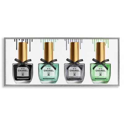 Stupell Industries Makeup Collection Nail Polish, 24" x 10"