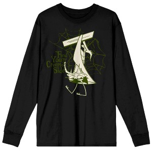 Growing Up Creepie Find Your Creepie Side Adult Black Long Sleeve Crew Neck Tee - 1 of 3