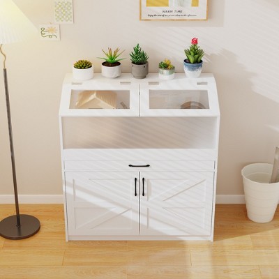 FUFU&GAGA Multifunctional Small Pet Habitat Cabinet Hamster Cage Terrarium