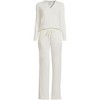 Lands' End Women's Cozy 2 Piece Pajama Set - Long Sleeve Top and Pants - 3 of 3
