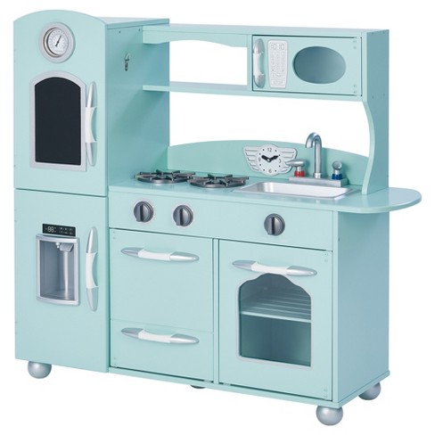 Toy kitchen store with fridge