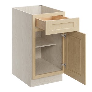 CASAINC 18 in. W x 34.5 in. H x 24 in. D Base Kitchen Cabinet with Drawer – Plywood Frame Soft-Close - Full Overlay RTA - 1 of 4