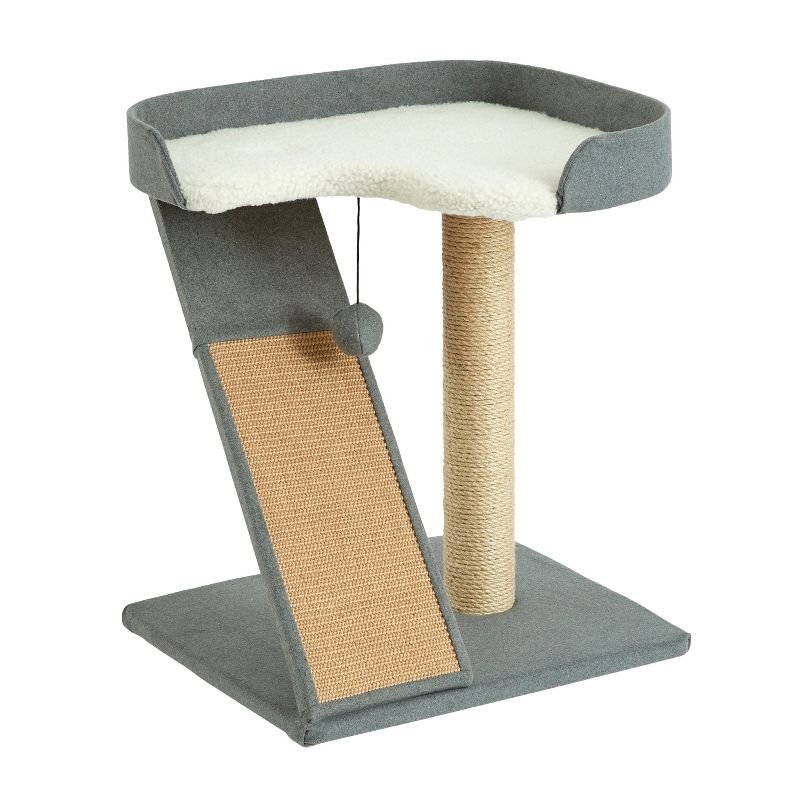 Two by Two San Marcos - Gray Scratching Post Cat Furniture - 22.8 in. Tall, 4 of 13