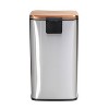 Honey-Can-Do Set of Stainless Steel Step Trash Cans Rose Gold: Pedal-Operated Kitchen Trashcan with Lid, 9.24 Gallon Capacity - 4 of 4