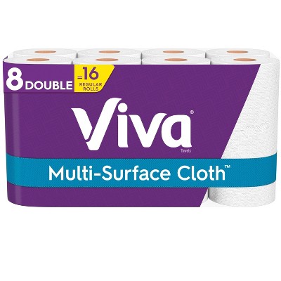 Viva Multi-Surface Cloth Choose-A-Sheet Paper Towels - 8 Double Rolls