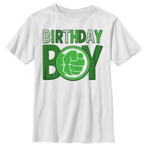 Boy's Marvel Hulk Smashing Birthday T-Shirt - 1 of 4