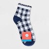 Women's Gingham Lettuce Edge Ankle Socks - 4-10 - 2 of 3