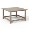 WestinTrends Malibu Low Outdoor HDPE Square Patio Coffee Table - 4 of 4